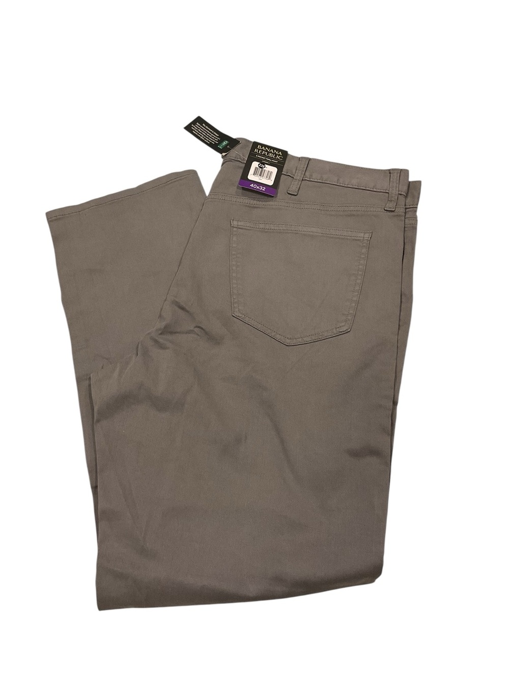 Banana Republic Mens 5 Pocket Twill Pant Grey 40x32 NWT